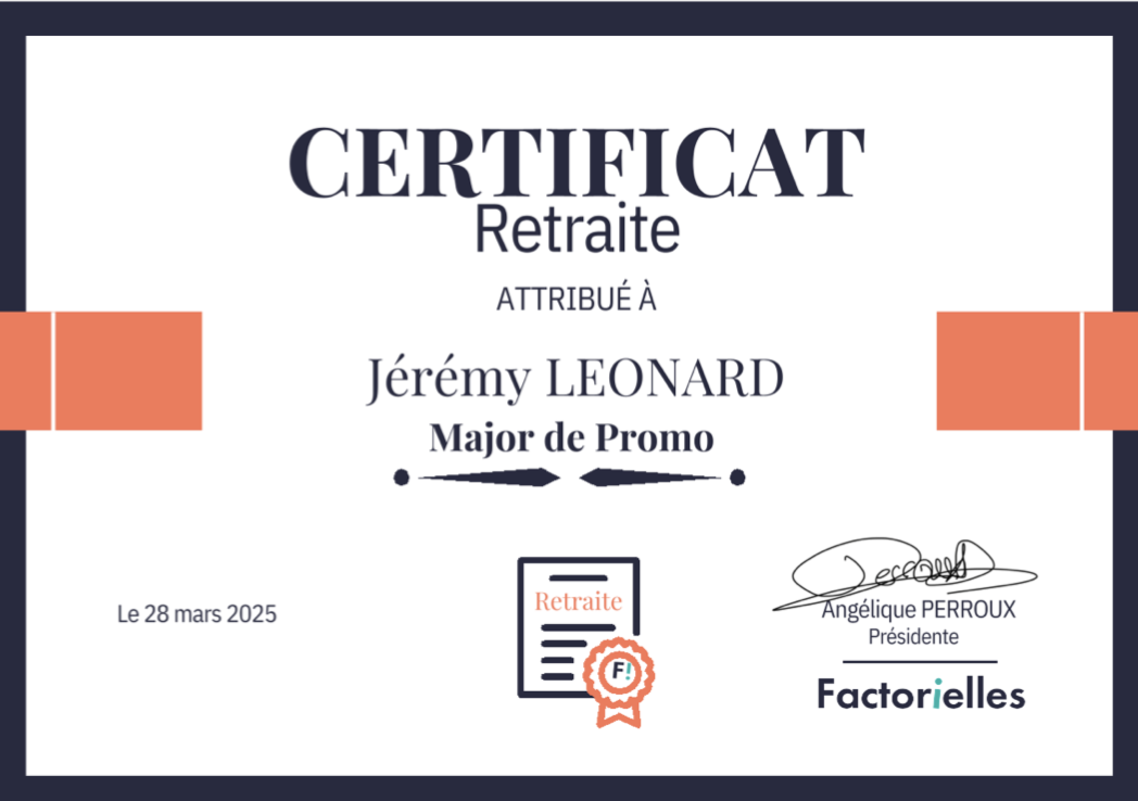Certificat Factorielles